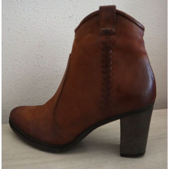 Miz Mooz 580269-101 Women Sz 36 US 5.5-6 Brandy Brown Leather Rico Booties - Picture 10 of 14